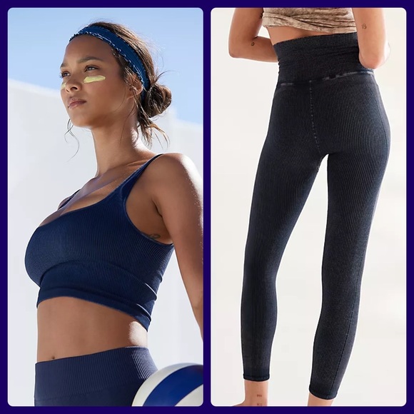 Free People Tops - Free People navy matching set